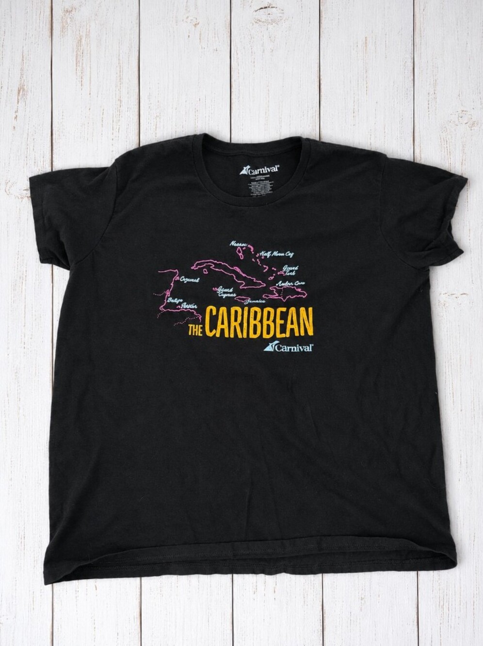 Carnival The Caribbean Black Graphic Tee